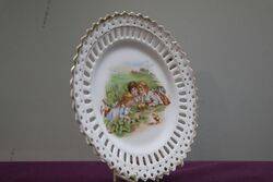 Antique Porcelain Cabinet Plate  