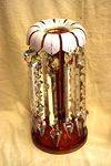 Antique Rare Pr  Ruby Glass Luster Vases Arriving Nov