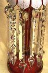 Antique Rare Pr  Ruby Glass Luster Vases Arriving Nov