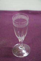 Antique Round Funnel Bowl Drinking Glass 