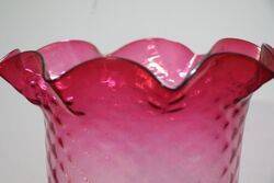 Antique Ruby Glass Lamp Shade 