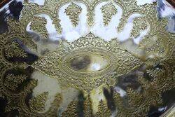 Antique Silver Plated on Brass Oval Serving Tray 