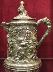 Antique Silverplated 17th Centurystyle Wine Jug