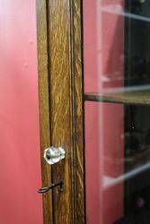 Antique Small Single Door Oak Bookcase 