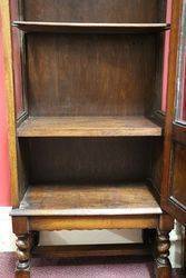 Antique Small Single Door Oak Bookcase 