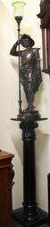 Antique Spelter Figure of Don Cesar on Matching Pedestal