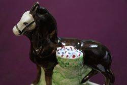 Antique Staffordshire Horse Figure C1880 
