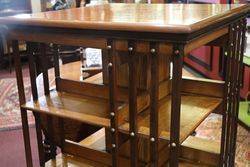 Antique The American Patent Walnut Revolving Bookcase  