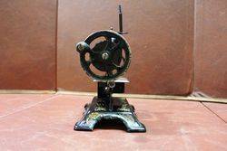 Antique Tin Plate Childs Sewing Machine 