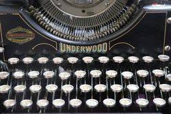 Antique Underwood Standard Typewriter Number 3  