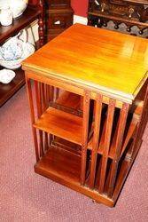 Antique Walnut Revolving Bookcase 