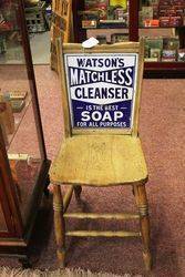 Antique Watsonand96s Soap Advertising Chair