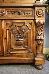 Antique Well Carved French 2 Door Bookcase   