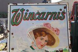 Antique Wincarnis Pictorial Enamel Sign 
