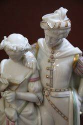 Antique Worcester Porcelain Group 