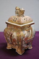 Antique satsuma Pottery Censer C1890 