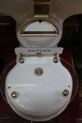 Antique white porcelain Dayton Money Weight Scale