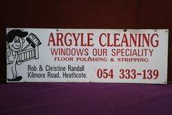 Argyle Cleaning Advertising Sign 