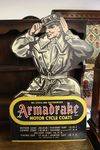 Armadrake Motor Cycle Coats Hard Board Sign Arriving Nov