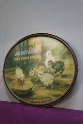 Armitage Dry Chick Food Tin Advertising Sign 