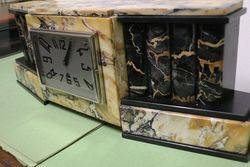 Art Deco Algerian Marble Mantle Clock 