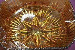 Art Deco Amber Glass Bowl  
