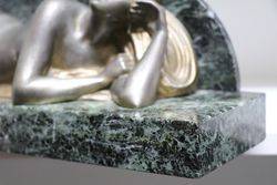 Art Deco Bronze Reclining Figure      