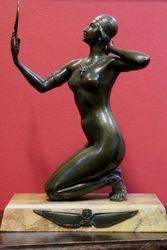 Art Deco Bronze by H Fugere