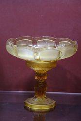 Art Deco Cherub Glass Comport C1930 