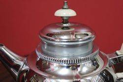 Art Deco Denlagh Chromium Teapot and Stand with Infuser