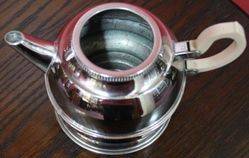 Art Deco Denlagh Chromium Teapot and Stand with Infuser