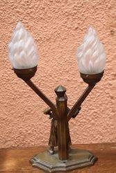 Art Deco Dutch Boy Lamp C1930    