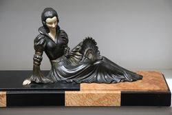 Art Deco Fan Lady C1930     
