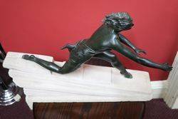 Art Deco Figure Signed andquotMousinandquot 