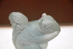 Art Deco Frosted Glass Sowerby Squirrel Frog Figure 