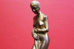 Art Deco Gilt Bronze Figure The Bath 