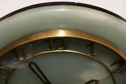 Art Deco MarbleOnyx and Spelter Mantle Clock