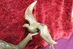 Art Deco Spelter Figure   Bird In Hand     