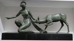 Art Deco Spelter Group C1930 