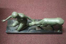 Art Deco Spelter Group C1930 