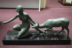 Art Deco Spelter Group C1930 