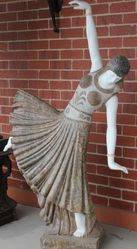 Art Deco Style  after Chiparus  Carved  Marble Dancer