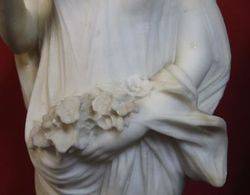 Art Nouveau Alabaster Figure of The Flower Seller