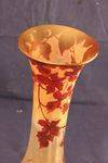 Art Nouveau Art Glass Acid Cut Cameo Vase