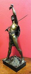 Art Nouveau Bronze Figure of a Gladiator