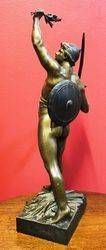 Art Nouveau Bronze Figure of a Gladiator