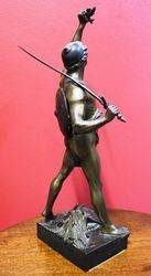 Art Nouveau Bronze Figure of a Gladiator