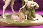 Art Nouveau Royal Dux Porcelain Group CamelRiderServant C1900