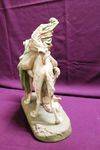 Art Nouveau Royal Dux Porcelain Group CamelRiderServant C1900