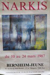 Art Poster Narkis French Dated Mars 1987 